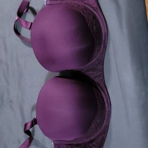 Torrid Curve Strapless Pushup Bra purple